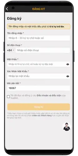 Đăng ký tài khoản VUABET88 dễ dàng chỉ trong 1 phút